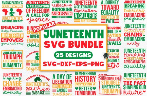 A Juneteenth Bundle for Crafts and Graphics