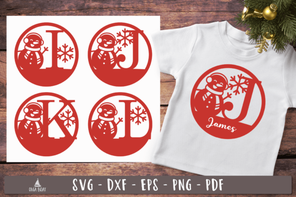 A Snowman Monogram for Crafting Cozy, Custom Holiday Charm