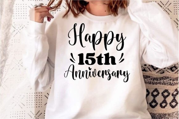 Celebrating Love: Happy 15th Anniversary Embroidery