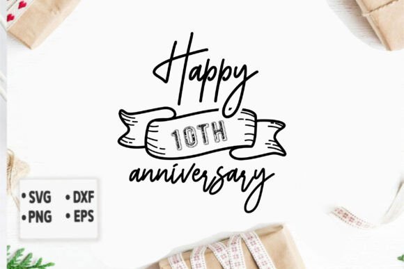 Happy 10th Anniversary Graphics: A Designer's Review for Branding