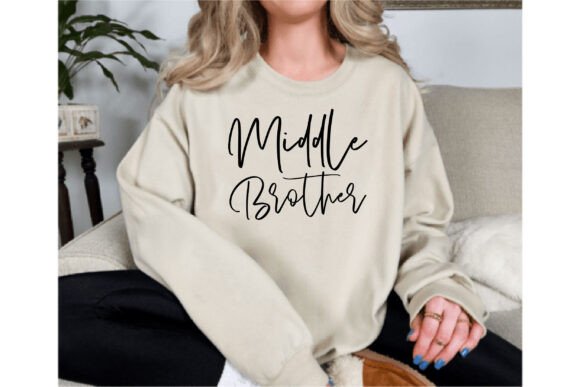 Middle Brother: A Versatile Graphic for T-Shirt Designs