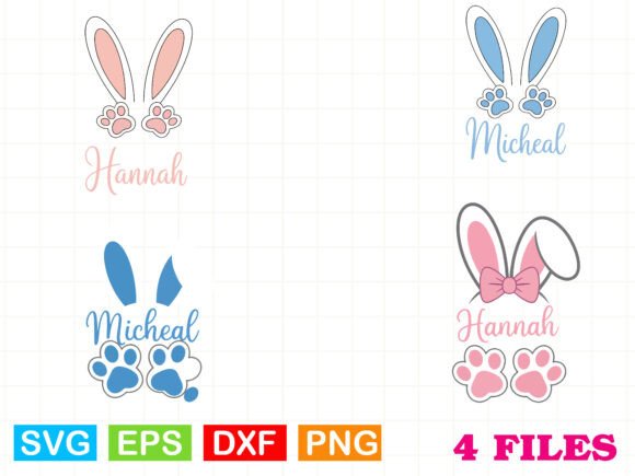The Bunny Name Frame SVG Monogram: A Graphics Gem for T-Shirt Designs & More