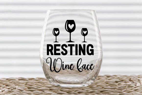The Resting Wine Face Graphic: An Asset for Casual Branding & T-Shirt Designs